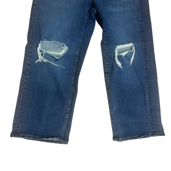 Torrid Women's Distressed Perfect Wide Leg Vintage Stretch Jeans Sz 18 - Picture 3 of 9